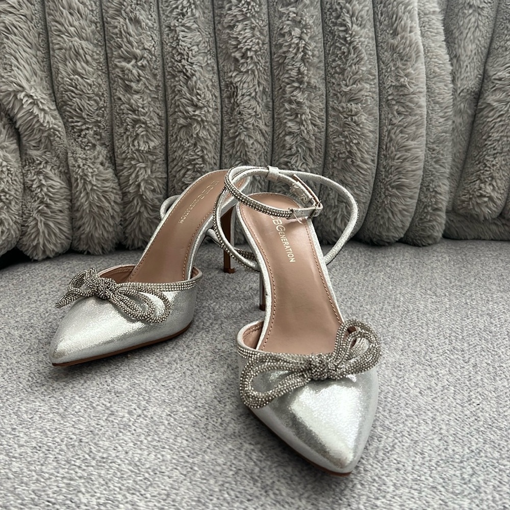 Silver heels